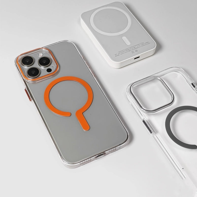 QiCase™ Magnetic Creative "?" Design Clear PC Case
